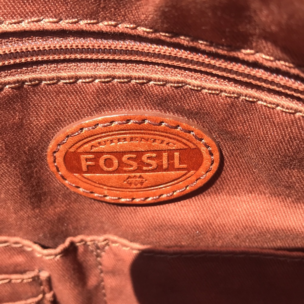 Fossil Leather Tote